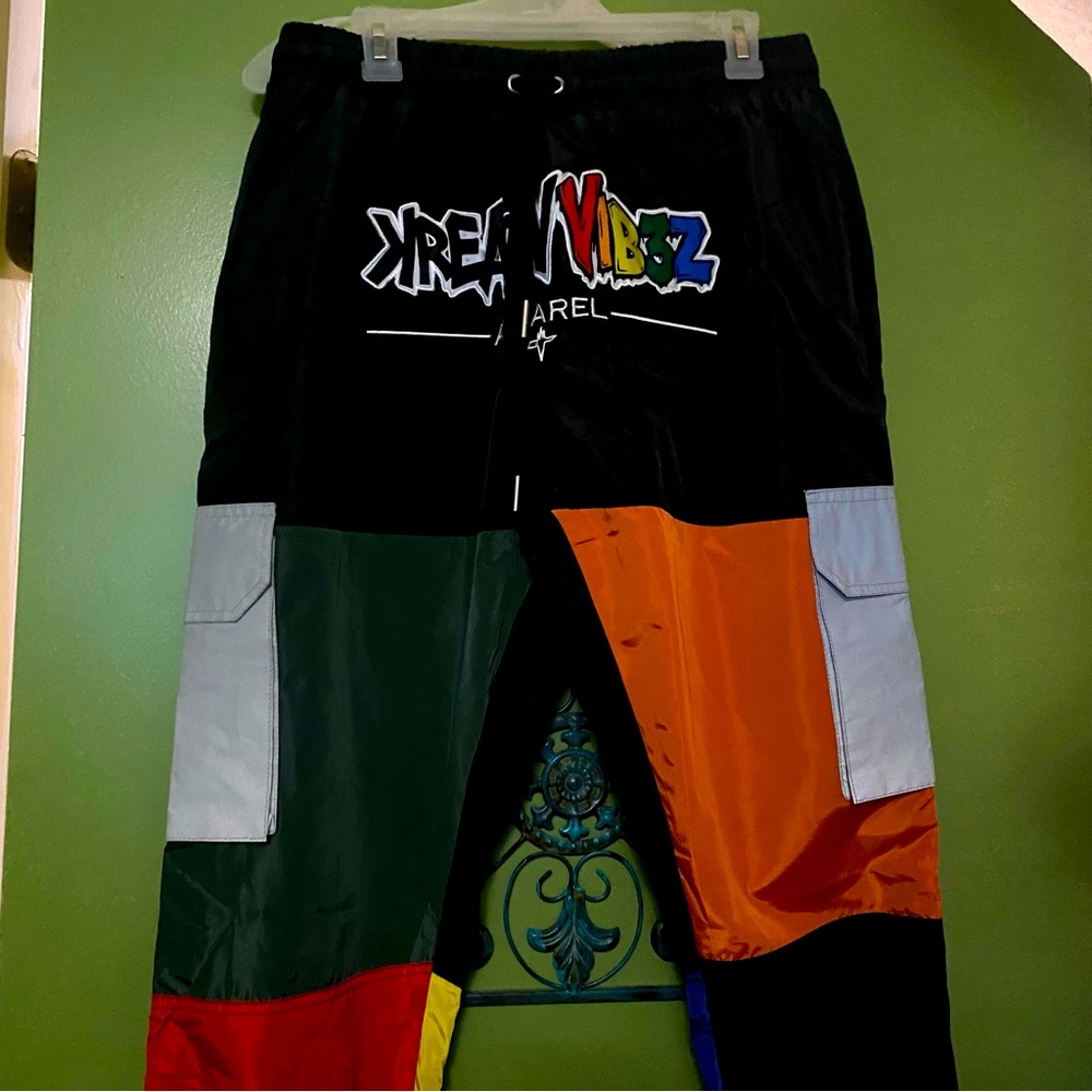 Kreative vibes hip hop sport funky pants size L